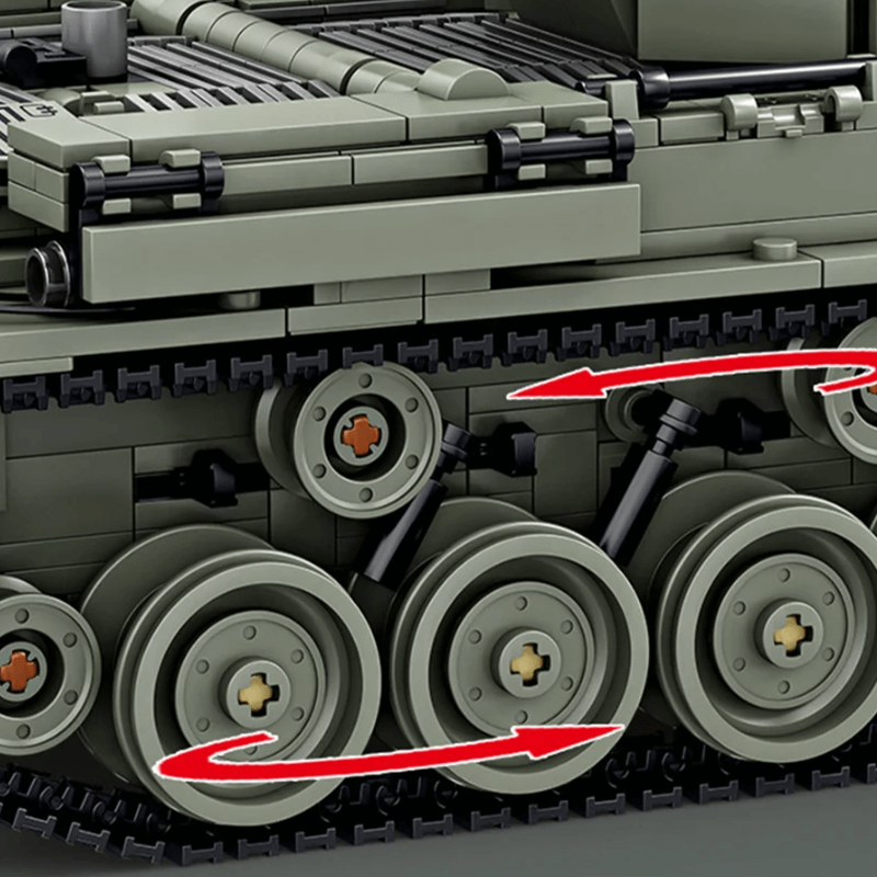 M47 Patton Tank - Building Set | Power Brickz