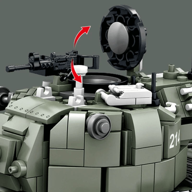 M47 Patton Tank - Building Set | Power Brickz