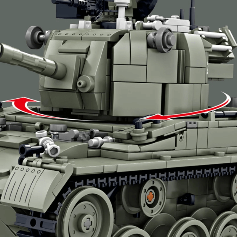 M47 Patton Tank - Building Set | Power Brickz