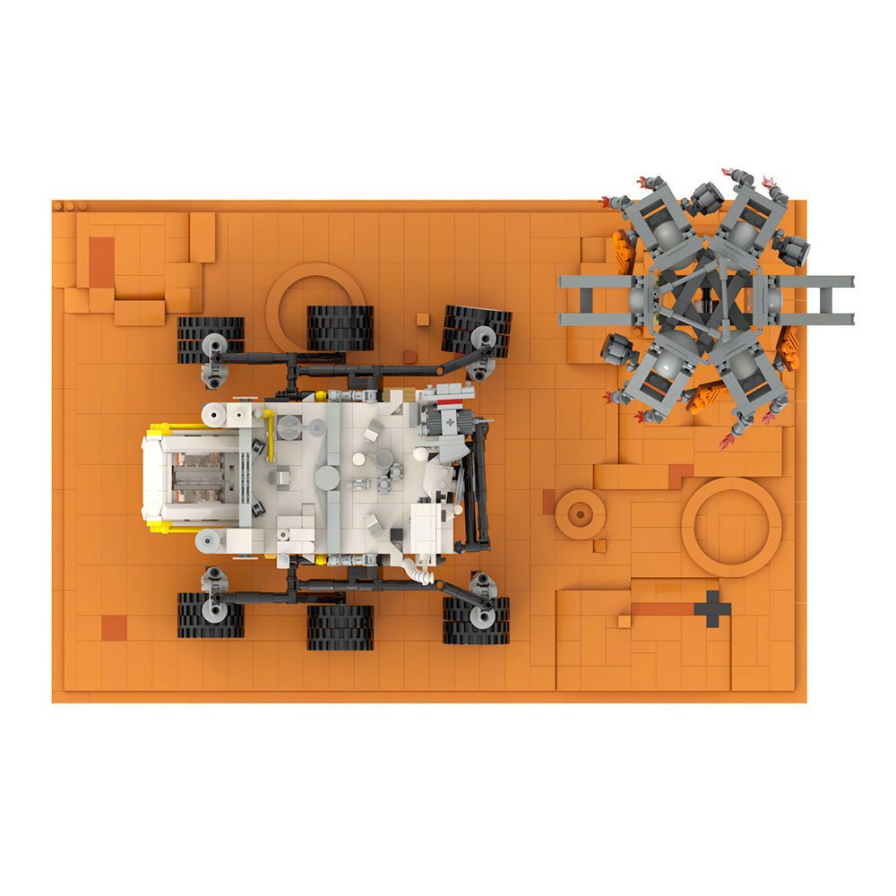 Mars Rover with Mars Base - Building Set | Power Brickz