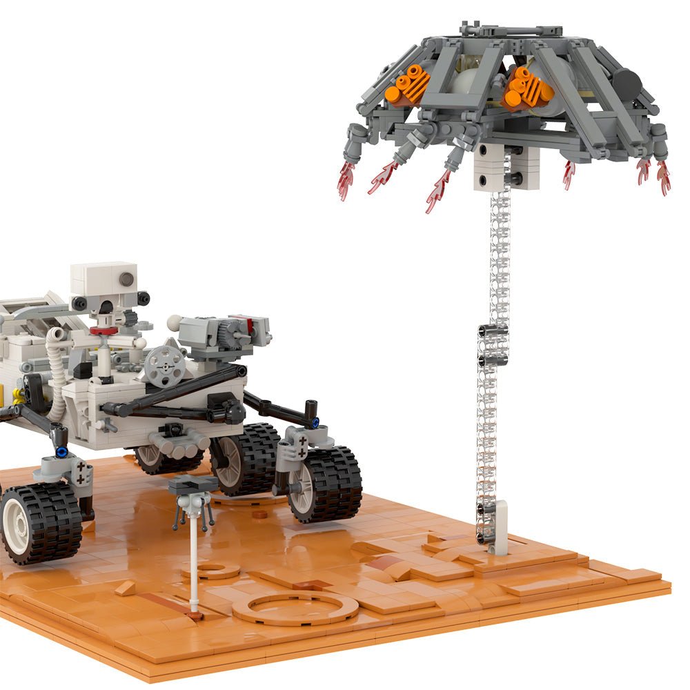 Mars Rover with Mars Base - Building Set | Power Brickz