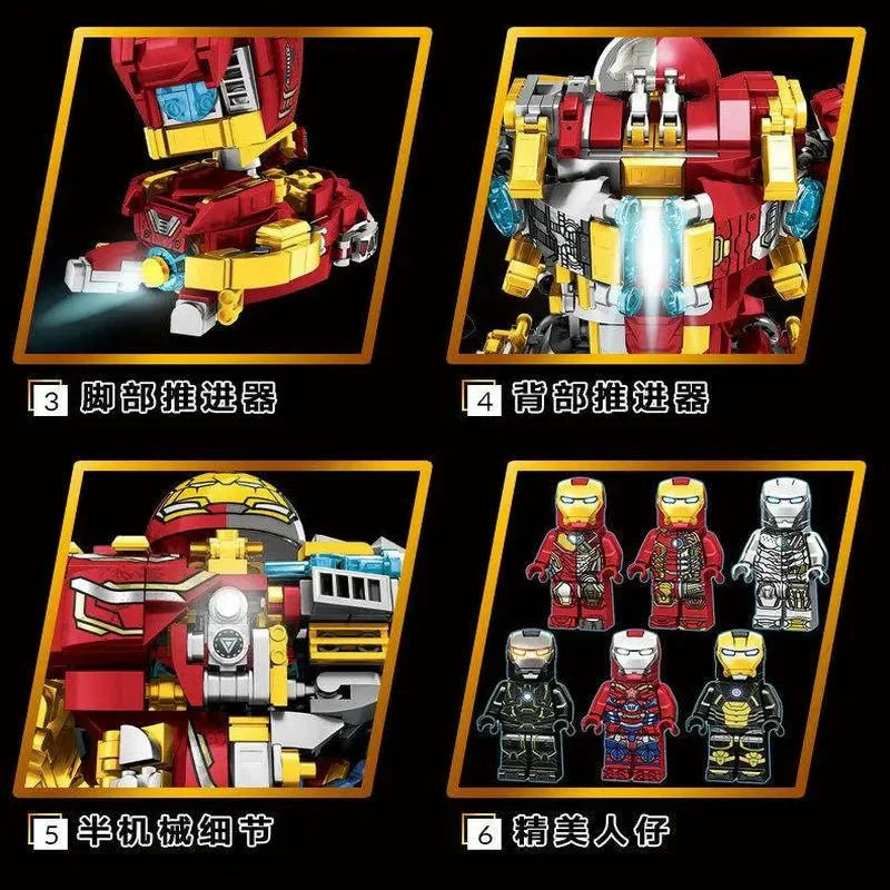 Marvel Super Iron Hero Warrior Robot - Building Set | Power Brickz