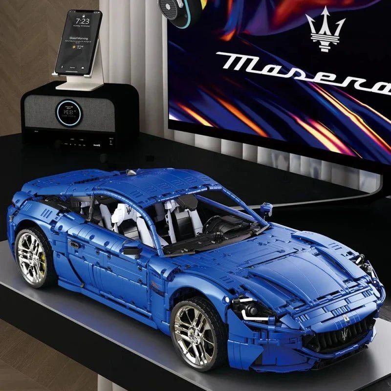 Maserati GranTurismo Blue Edition - Building Blocks Set | Power Brickz