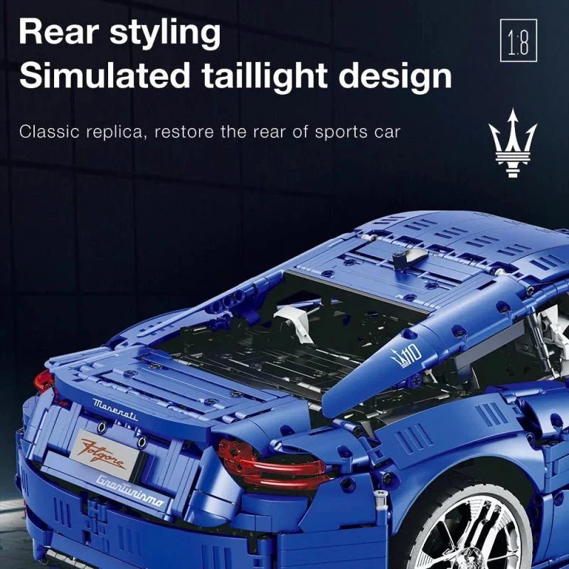 Maserati GranTurismo Blue Edition - Building Blocks Set | Power Brickz