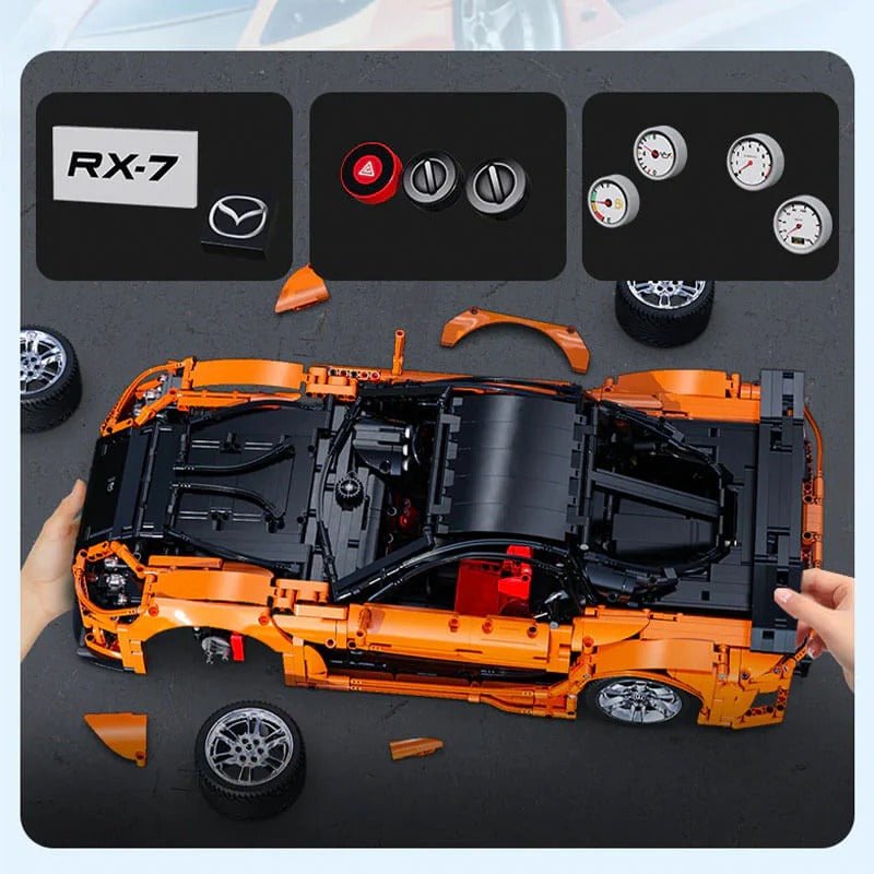 Mazda RX-7 VeilSide Fortune Building Block Model | LEGO®-Compatible |