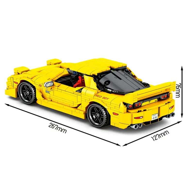 RX7 JDM Rotary Street Coupe - Building Blocks Set | Power Brickz