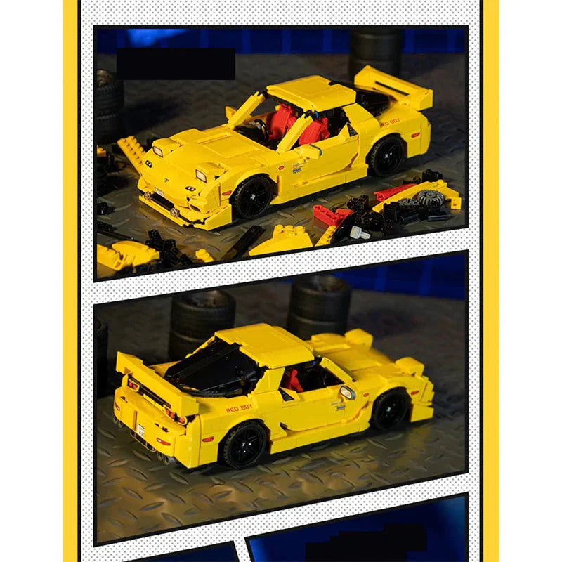 RX7 JDM Rotary Street Coupe - Building Blocks Set | Power Brickz