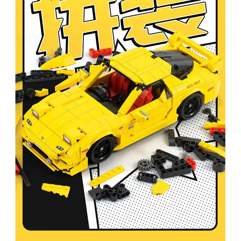 RX7 JDM Rotary Street Coupe - Building Blocks Set | Power Brickz