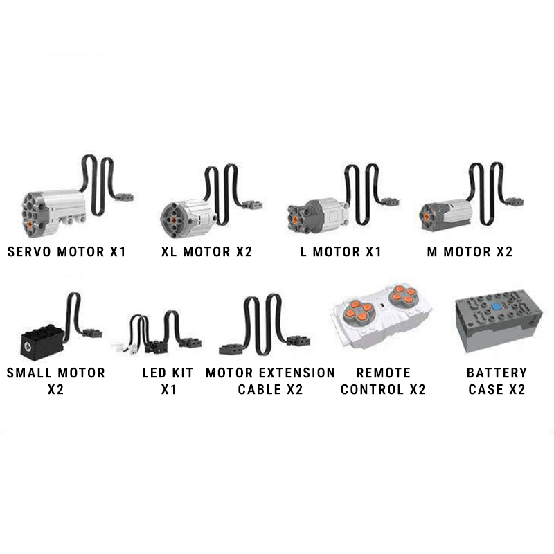 Black V8s Spider Supercar - Building Blocks Set | Power Brickz