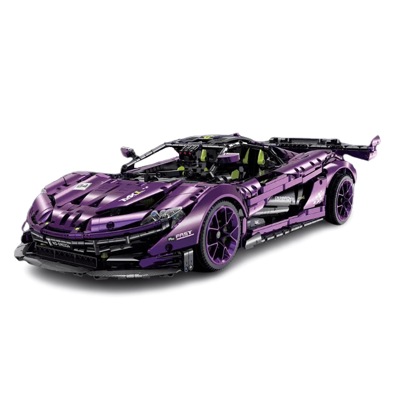 Satin Purple P1 GTR - Building Blocks Set | Power Brickz
