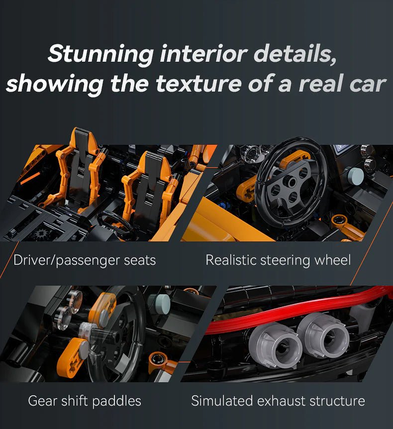 British Hypercar P1 V8 - Building Blocks Set | Power Brickz