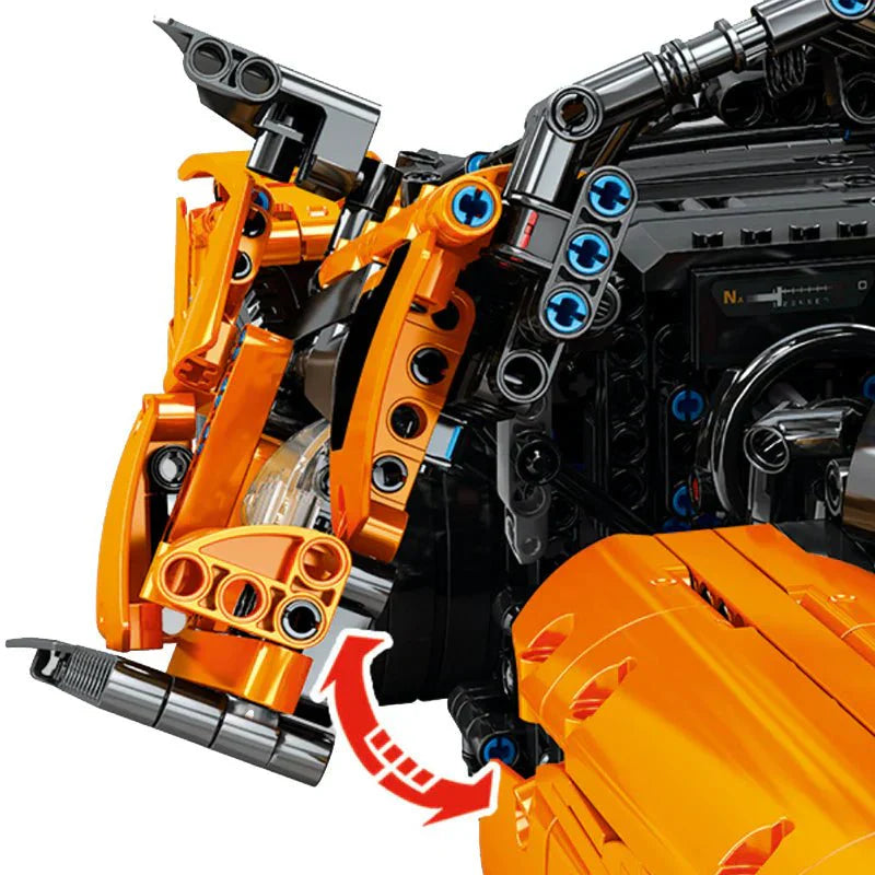 Track-Spec Senna GTR - Building Blocks Set | Power Brickz