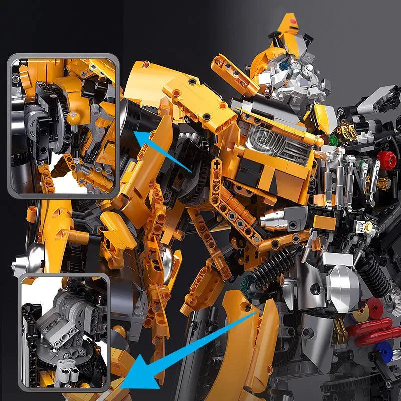 Mech Metamorphic Bumblebee Robot Bricks Toy - Building Set | Power Brickz