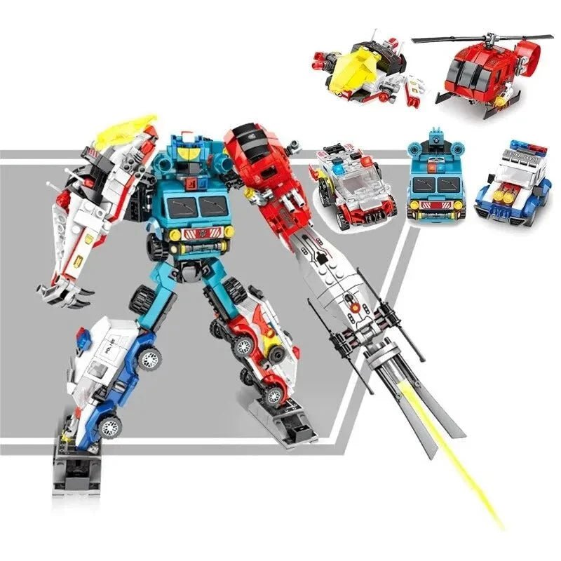 Mecha Car Transformation City Robot Warrior | 732pcs - Power Brickz