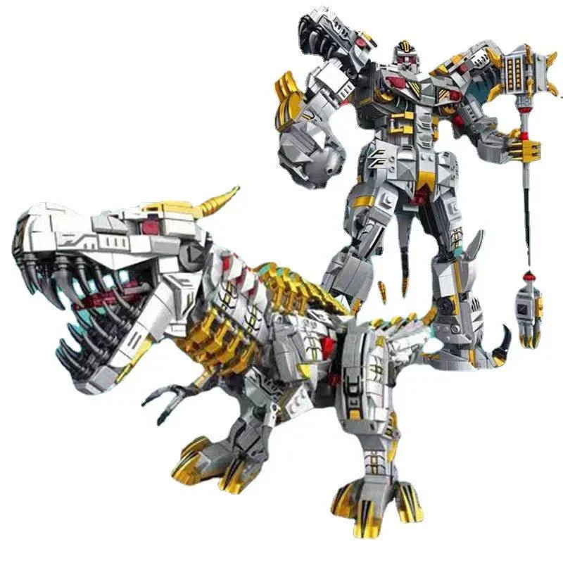 Mecha Iron Grimlock Dinosaur Transformers Bricks Toy | 1376pcs - Power Brickz