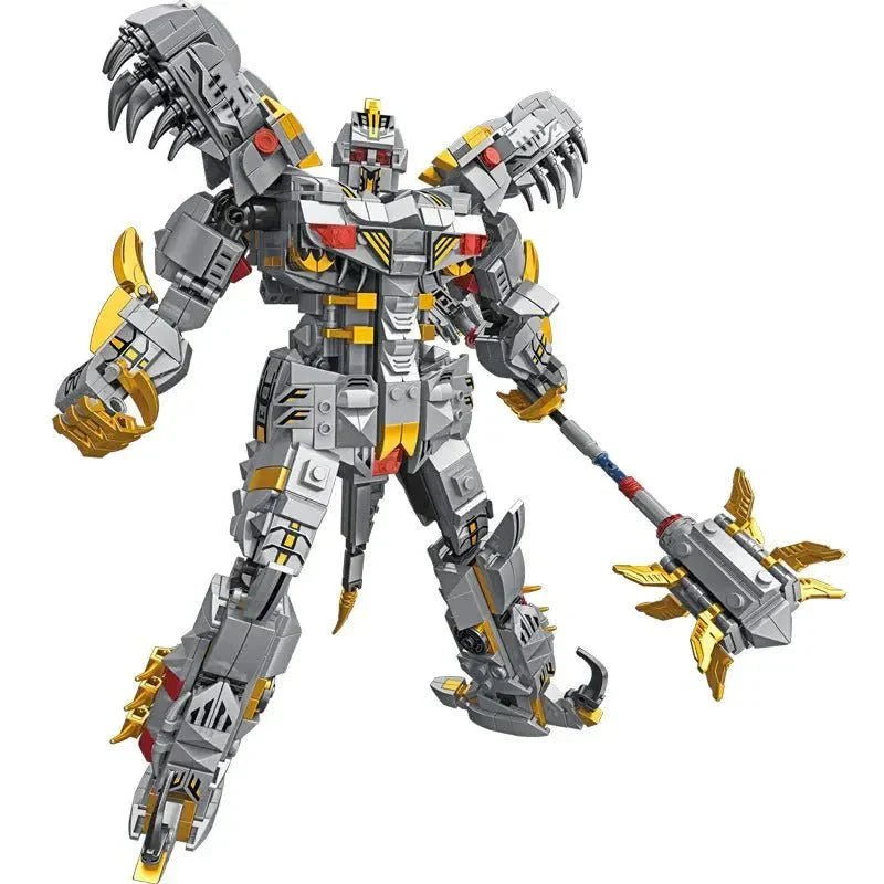 Mecha Iron Grimlock Dinosaur Transformers Bricks Toy | 1376pcs - Power Brickz