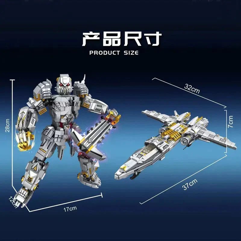 Mecha Of Steel Mech Megatron Transformer Robot Bricks Toy | 1106pcs - Power Brickz