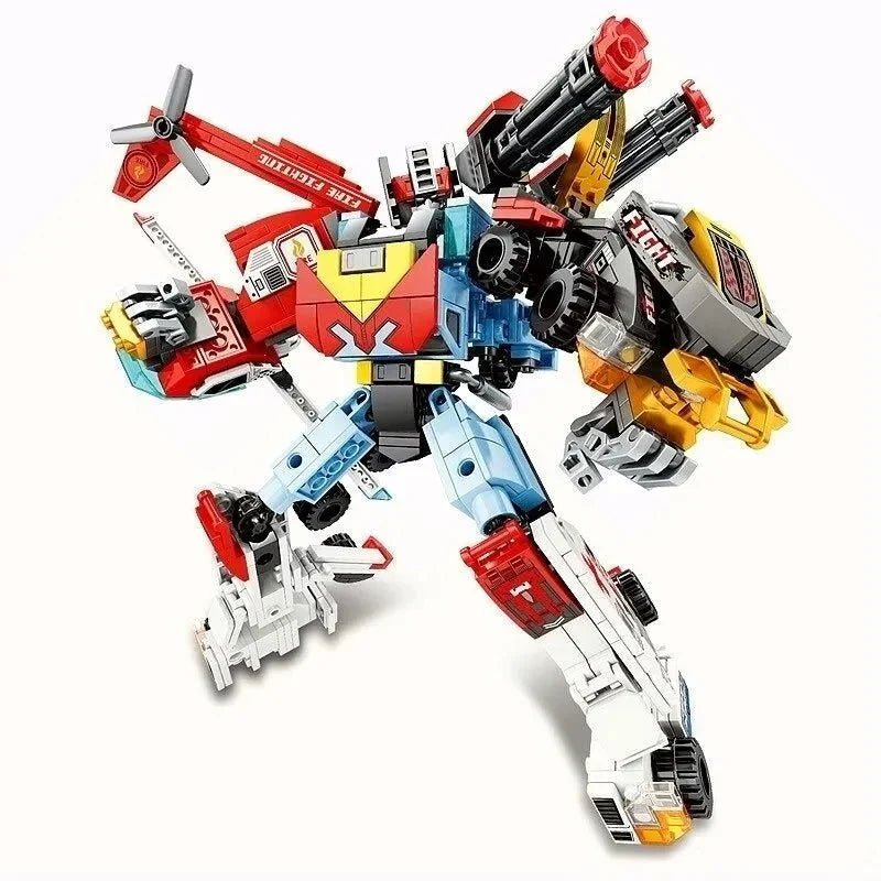 Mecha Transforming Steel Robot Warrior Bricks Toy | 725pcs - Power Brickz