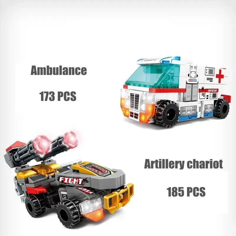 Mecha Transforming Steel Robot Warrior Bricks Toy | 725pcs - Power Brickz