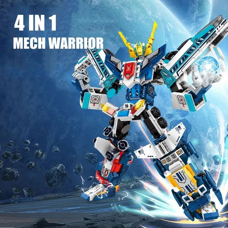 Mecha Warrior Transformed Steel Robot Bricks Toy | 702pcs - Power Brickz