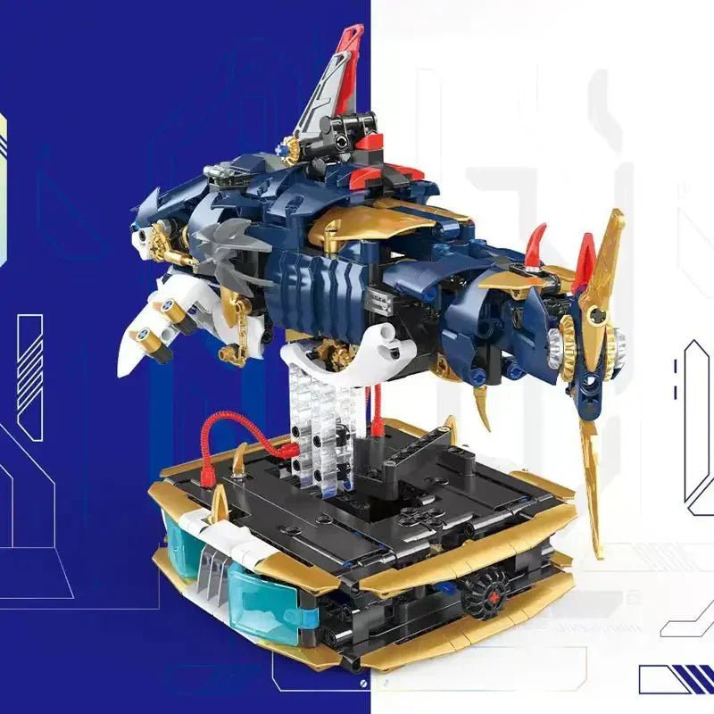 Mechanical Cyber Shark | 1213pcs - Power Brickz