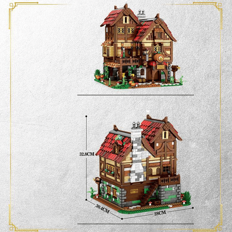 Medieval Bistro And Tavern - Building Set | Power Brickz