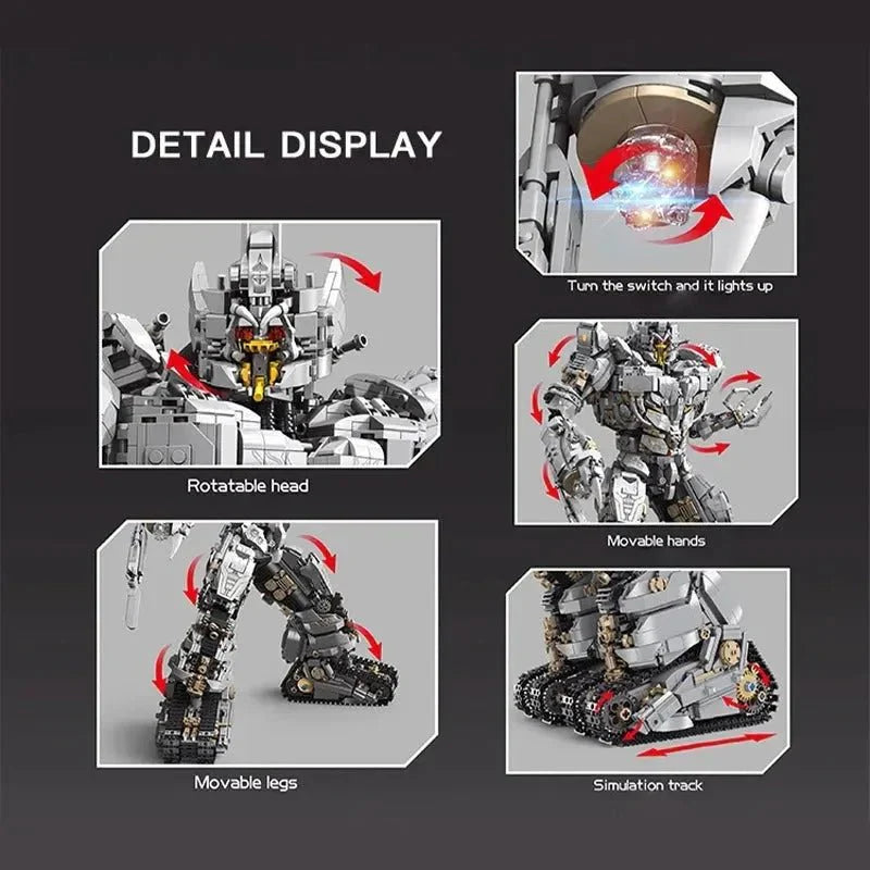 Mega Commander Defender Justice Bricks Toy - Building Set | Power Brickz