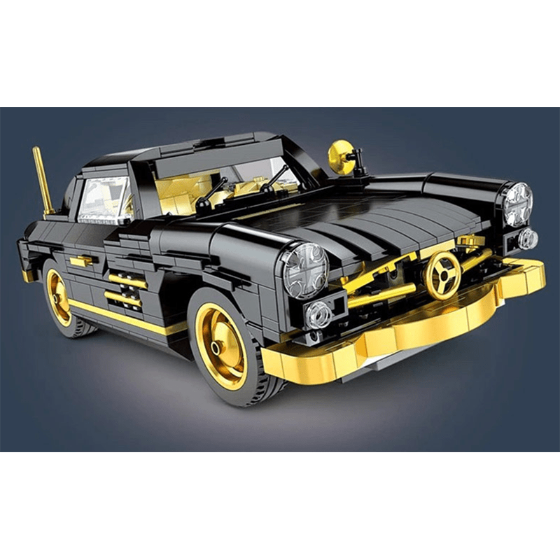 Classic Gullwing Sports Coupe - Building Blocks Set | Power Brickz