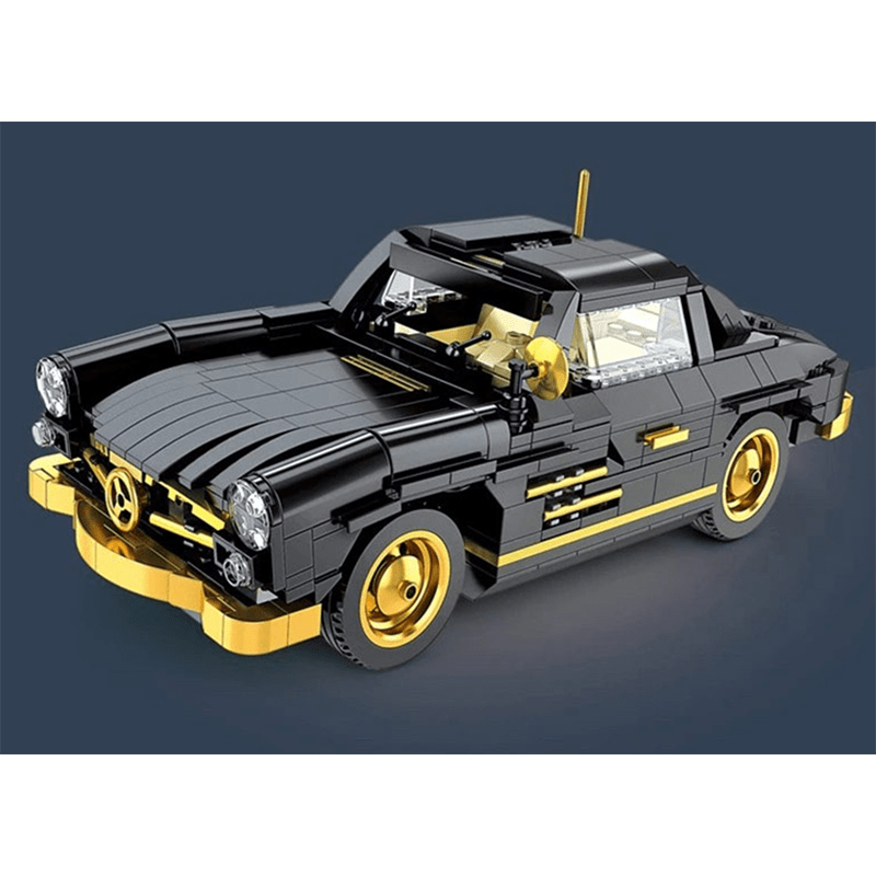 Classic Gullwing Sports Coupe - Building Blocks Set | Power Brickz