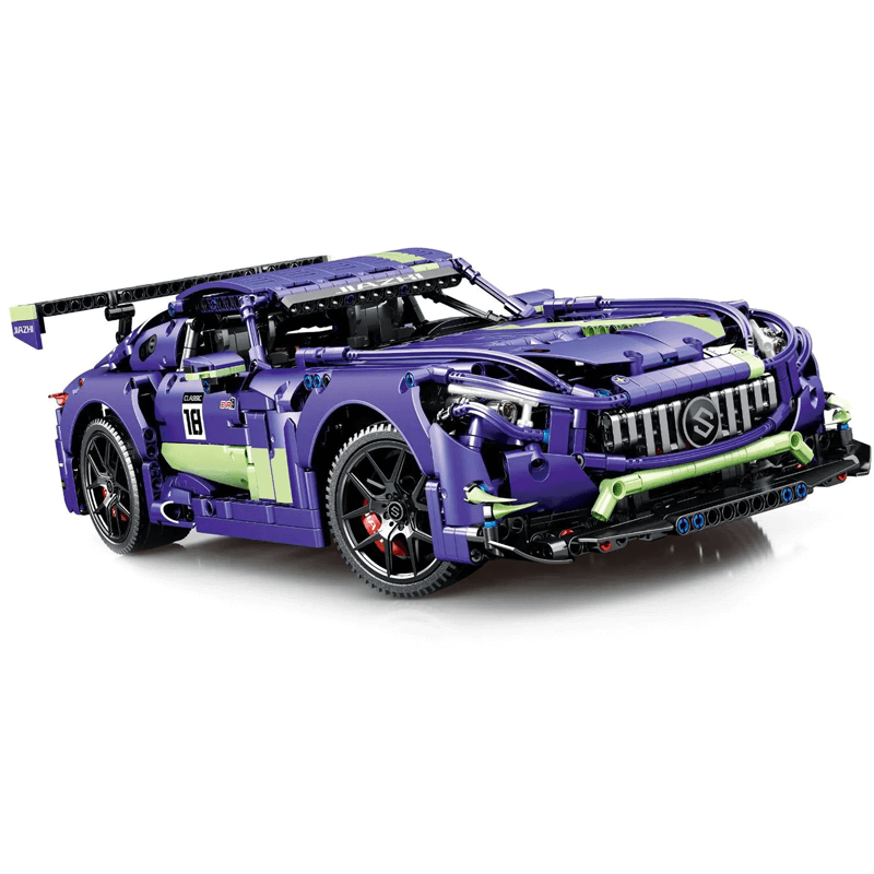 Track-Bred GTR Purple Coupe - Building Blocks Set | Power Brickz