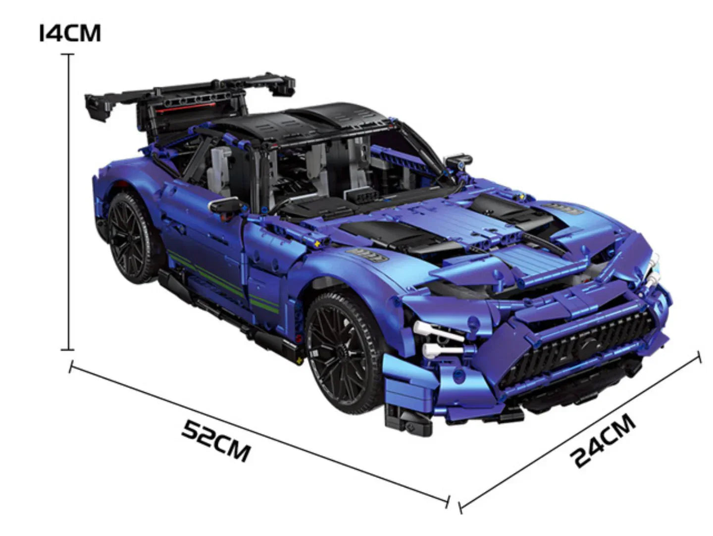 Blue Track GTR V8 Coupe - Building Blocks Set | Power Brickz