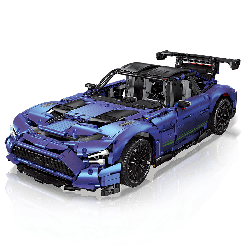 Blue Track GTR V8 Coupe - Building Blocks Set | Power Brickz