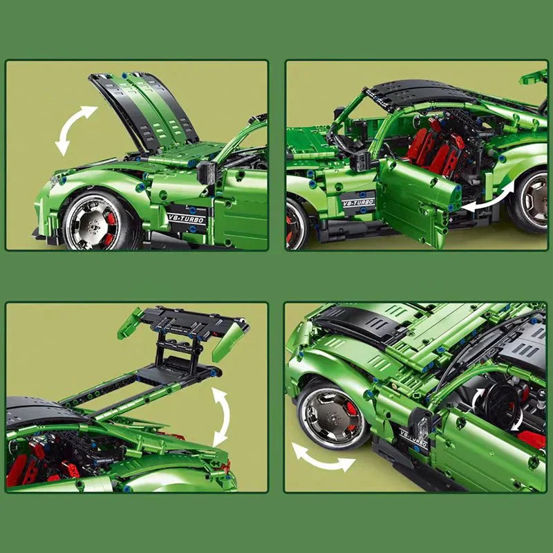 Stanced Track GTR V8 Coupe - Building Blocks Set | Power Brickz