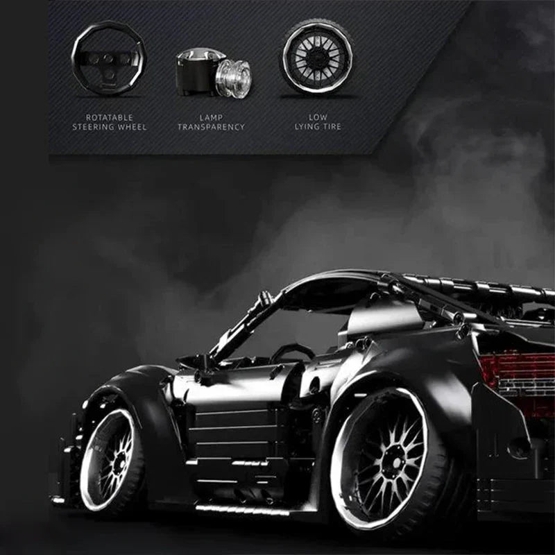 Stanced CV8 Street Sedan - Building Blocks Set | Power Brickz