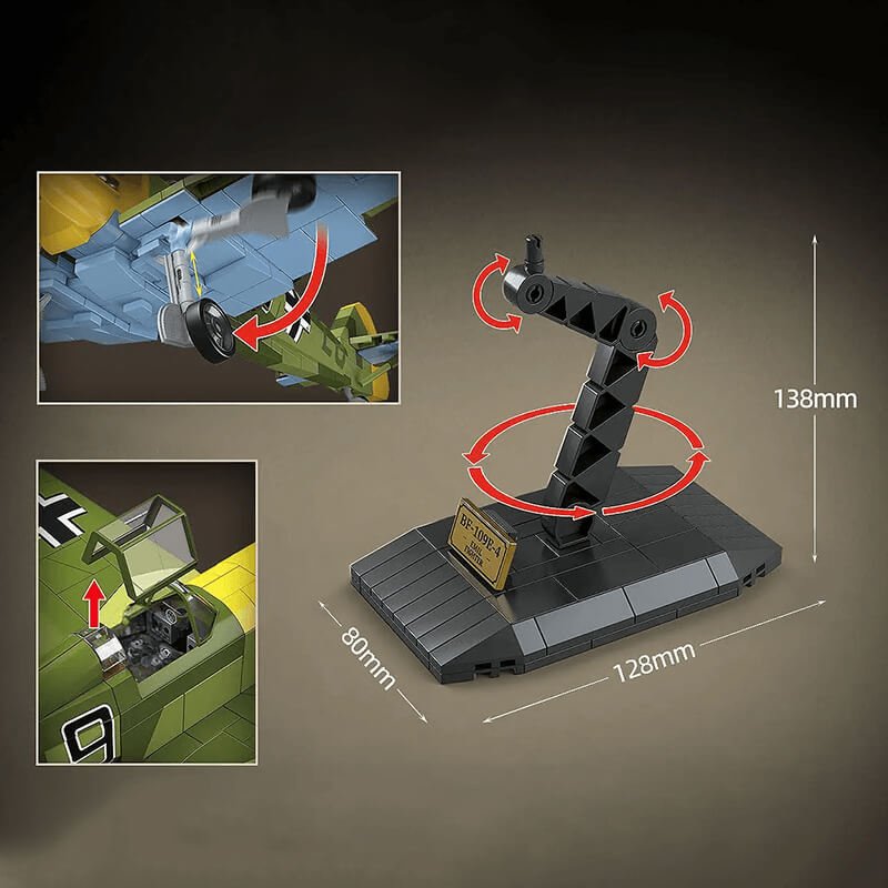 Messerschmitt Bf | 109 - Building Set | Power Brickz