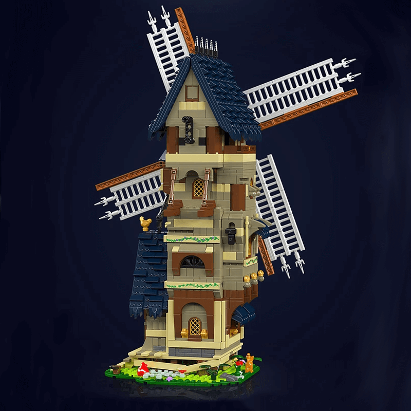Middle Ages Windmill - Building Set | Power Brickz