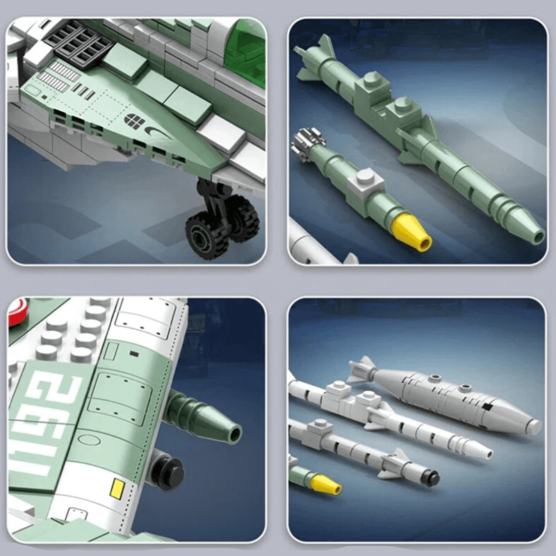 MiG Gurevich MIG-29 Fighter - Building Set | Power Brickz