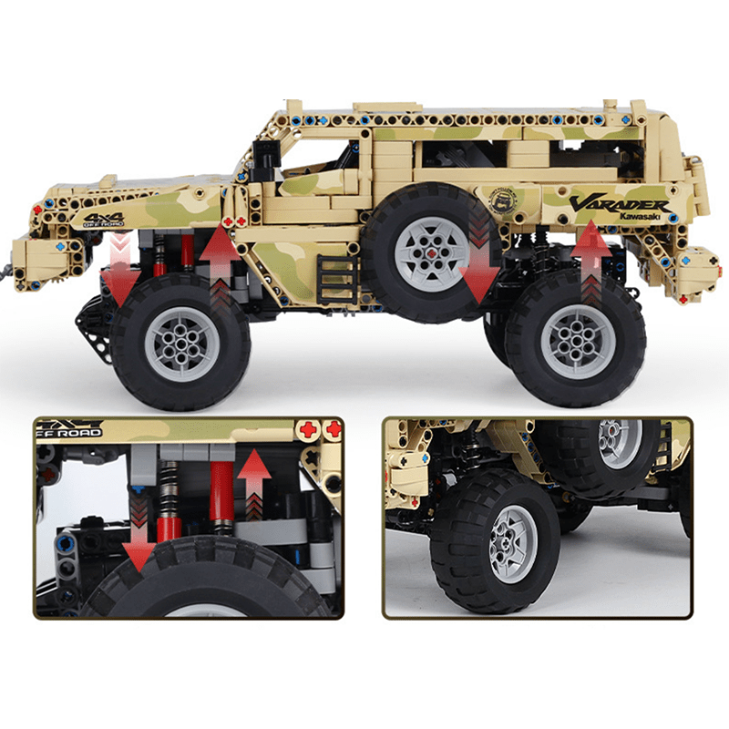 Military 4x4 Utility - Building Blocks Set | Power Brickz