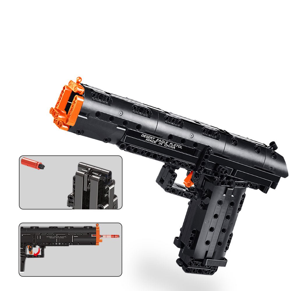 Military Desert Eagle Pistol - Building Set | Power Brickz