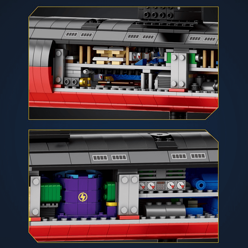 Military Los Angeles-Class SSN Submarine - Building Set | Power Brickz