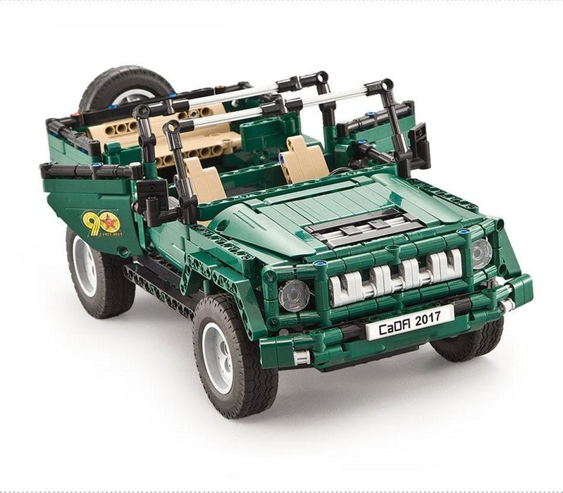 Military Parade Staff Car - Building Blocks Set | Power Brickz