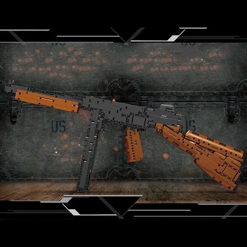 Military Thompson Sub Machine Gun - Building Set | Power Brickz