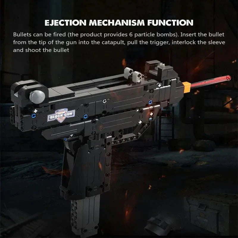 Military Weapon UZI SMG Gun Rifle Pistol - Building Set | Power Brickz