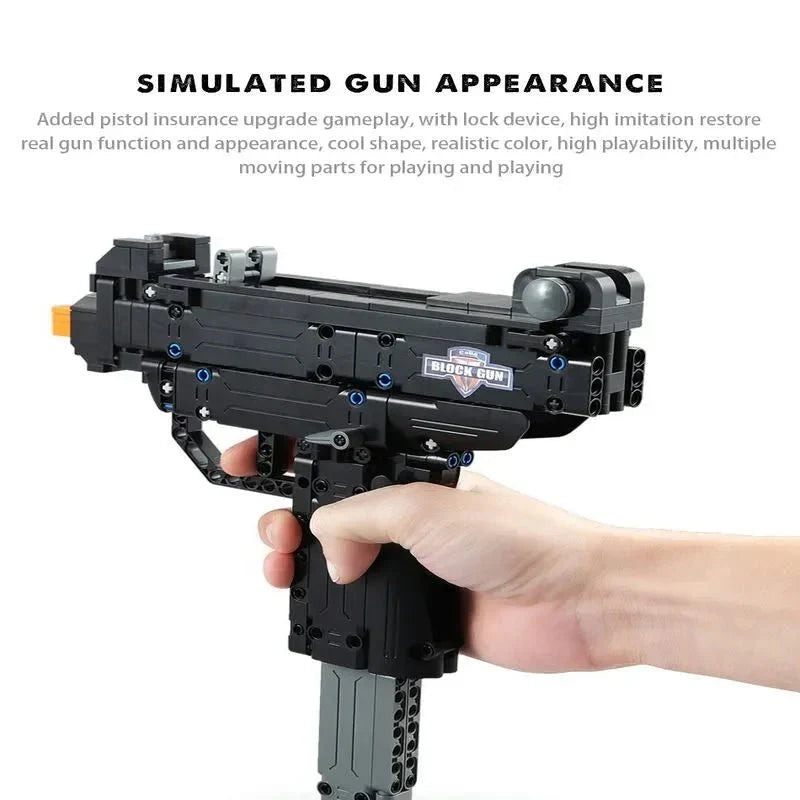 Military Weapon UZI SMG Gun Rifle Pistol - Building Set | Power Brickz