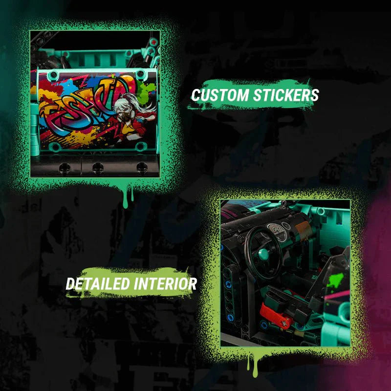 Hellaflush Cooper Graffiti Compact - Building Blocks Set | Power Brickz