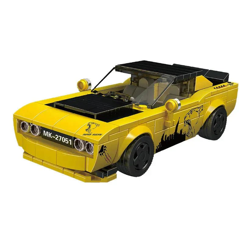 Mini Retro Muscle Coupe - Building Set | Power Brickz