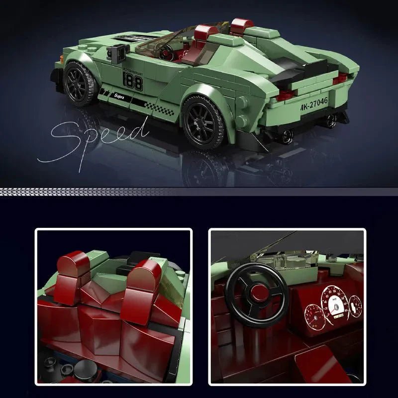 Mini JDM Turbo Sport Coupe - Building Blocks Set | Power Brickz