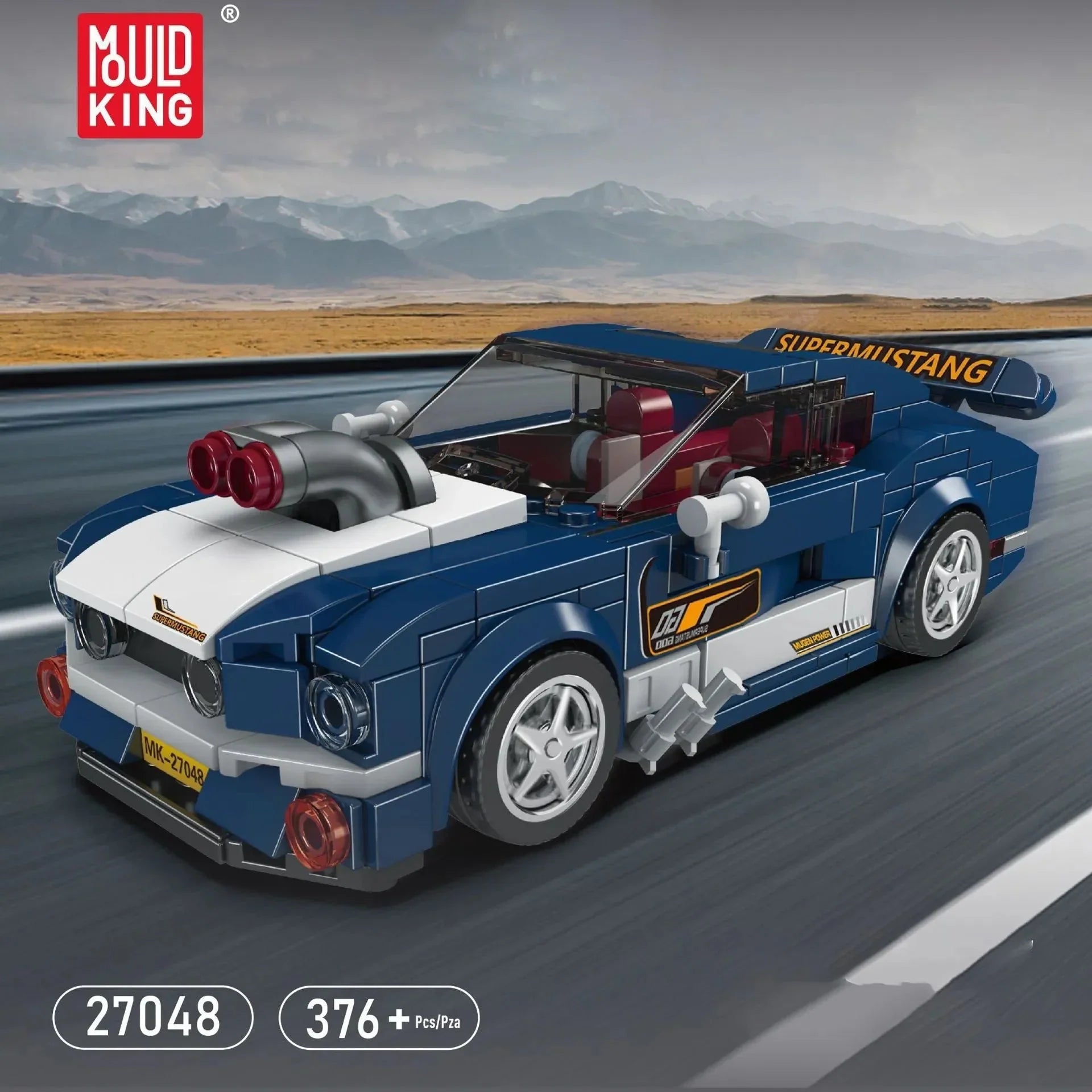 Mini Retro Pony Car | 376pcs - Power Brickz