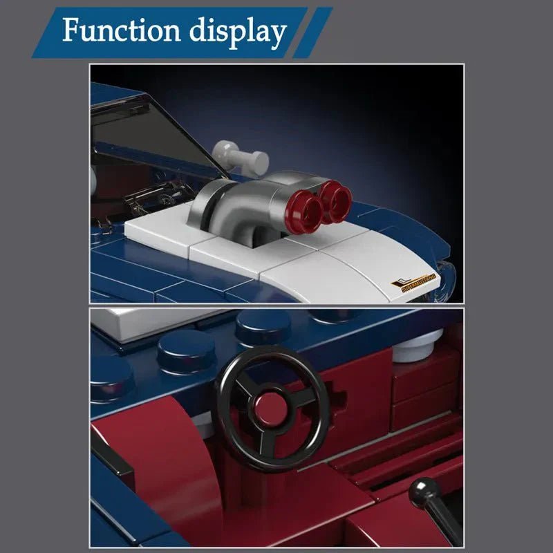 Mini Retro Pony Car | 376pcs - Power Brickz