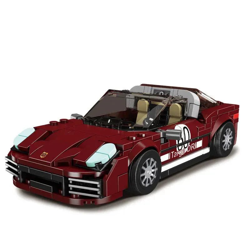 Mini Retro Targa Coupe - Building Blocks Set | Power Brickz